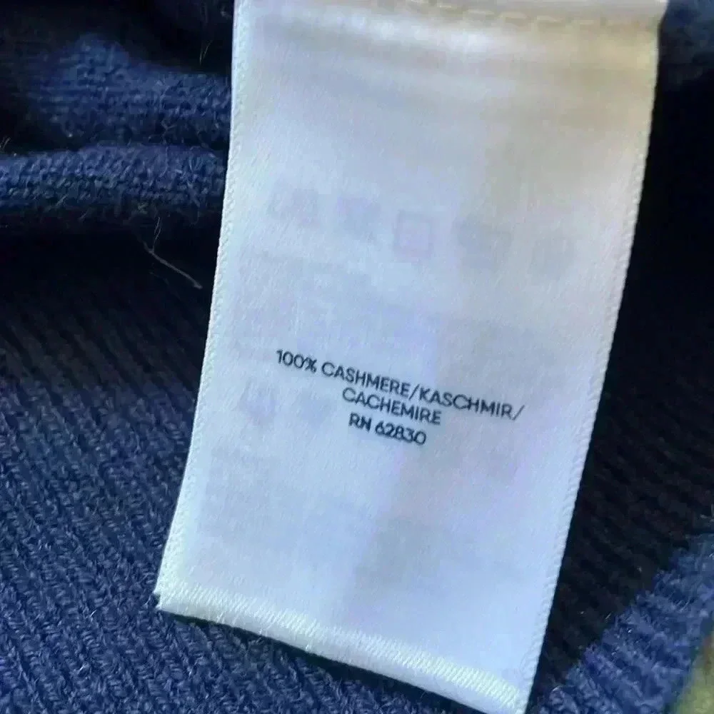 Lands’ End color block super soft cashmere ribbed turtleneck sweater XS/P NWOT - Picture 4 of 6